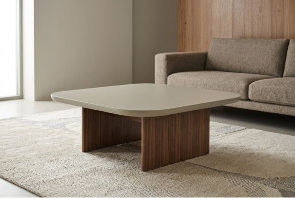 stolik kawowy Stolik Salon Tabela Szary Drewno Design Meble