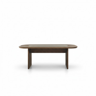 Stół do jadalni Stół obiadowy Tabela dinette Drewno brązowa jadalnia 208 cm