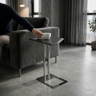 Stolik stolik kawowy Salon Stal nierdzewna Silver Meble
