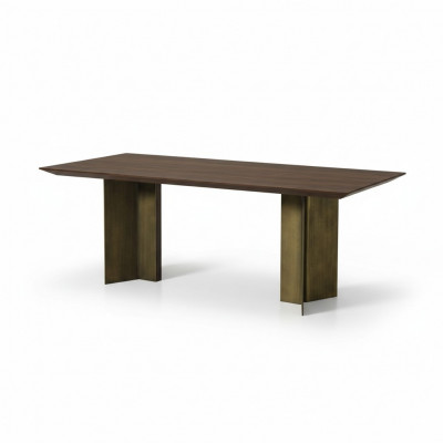 Stół do jadalni Stół obiadowy Tabela dinette jadalnia 208 cm Drewno brązowy Nowość