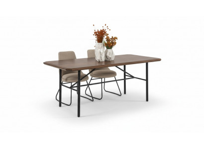 Stół do jadalni Stół obiadowy Tabela dinette jadalnia 205 cm Drewno brązowe