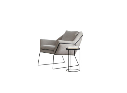 Fotel Single Seater Material EarsFotel miejsce do siedzenia Poliester Szary Salon