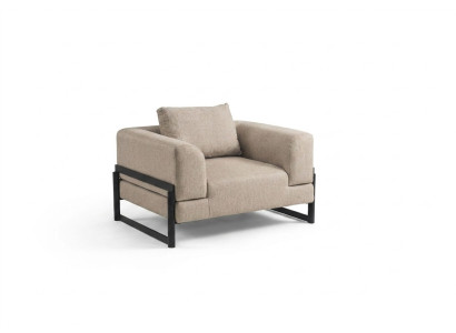 Fotel Single Seater Material EarsFotel miejsce do siedzenia Poliester Szary Nowy Salon