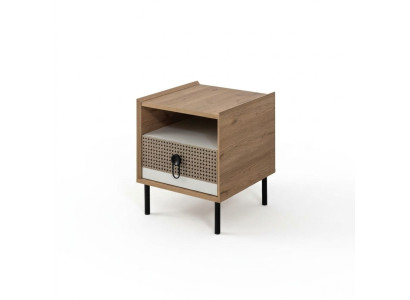 Konsole nocne Stolik nocny Drewno żłobek Modern Brown Tabela