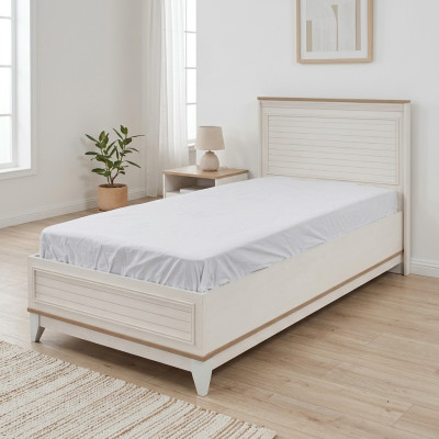 łóżko składane rama łóżka Łóżko żłobek ramy łóżka Biały Modern 100cm