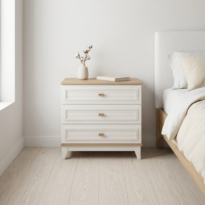 Komoda dziecięca Kredens Drewno żłobek Biały Szafa Nowoczesny Design