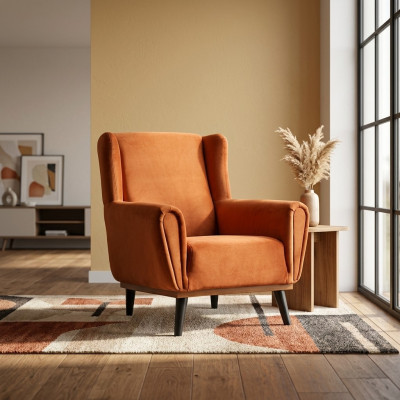 Fotel jednoosobowy 1 miejsce siedzące FabricFotel Orange Design ClubFotel Modern