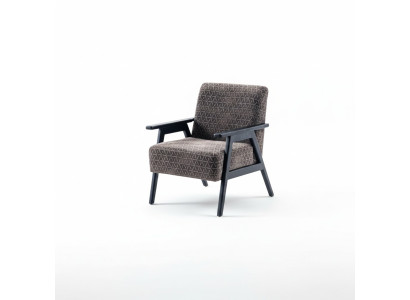 Pokój dzienny Fotel jednoosobowy 1 miejsce do siedzenia FabricFotel Grey Classic Nowość