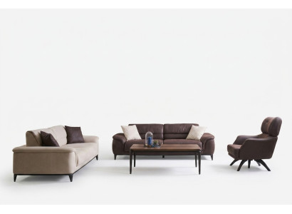 Zestaw kanapowy Zestaw sofowy Sofa Fotel Zestaw sof materiałowych 4-częściowe sofy tapicerowane