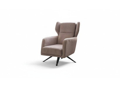 Luksusowy Fotel Single Seater Material Living Room Design Beżowa Podkładka miejsce siedzące