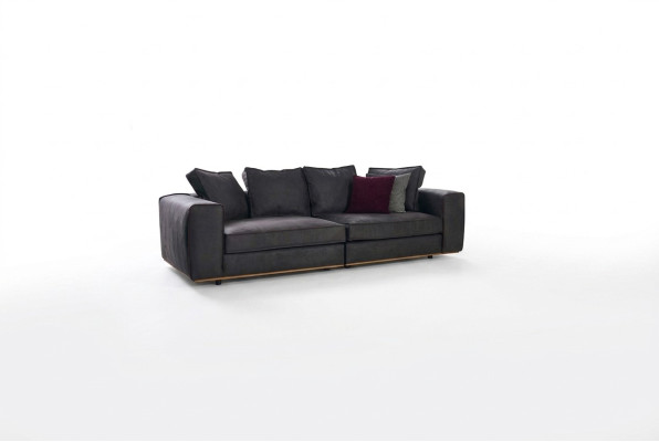 Sofa trzyosobowa rozkładana 3 miejsce do siedzenia szara materiałowa sofa tapicerowana projekt sofy