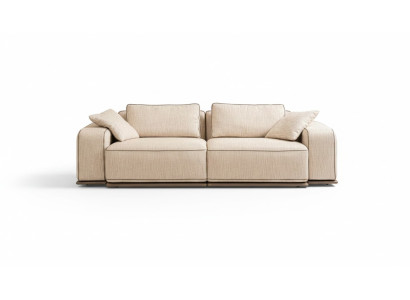 Kanapa Sofa Nowoczesna Trzyosobowa 3 Siedziba Beżowa Sofa Materiałowa Sofa Tapicerowana