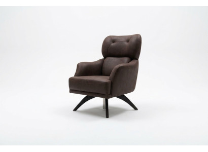 EarsFotel Single Seater Fotel CocktailFotel Material Brown Nowoczesne miejsce do siedzenia