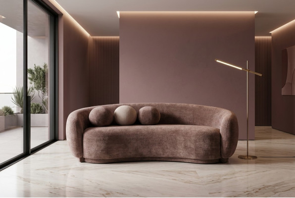 Sofa rozkładana trzyosobowa 3 miejsce do siedzenia brązowa sofa materiałowa sofa tapicerowana luksusowa
