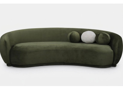 Sofa materiałowa kanapa trzyosobowa sofa 3 miejsce do siedzenia zielona sofa tapicerowana materiałowa nowoczesna
