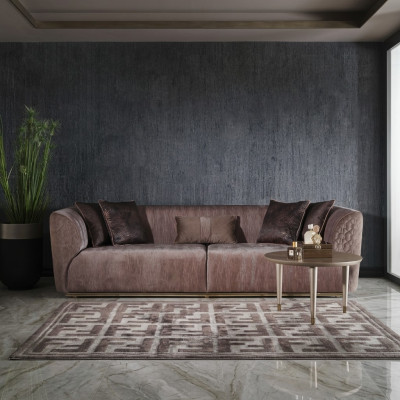 Nowoczesna sofa trzyosobowa 3 miejsce do siedzenia sofa tapicerowana sofa nowoczesne brązowe sofy