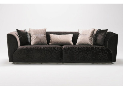 Sofa trzyosobowa 3 miejsce do siedzenia Sofa tapicerowana Sofa materiałowa Nowoczesne sofy Czarny