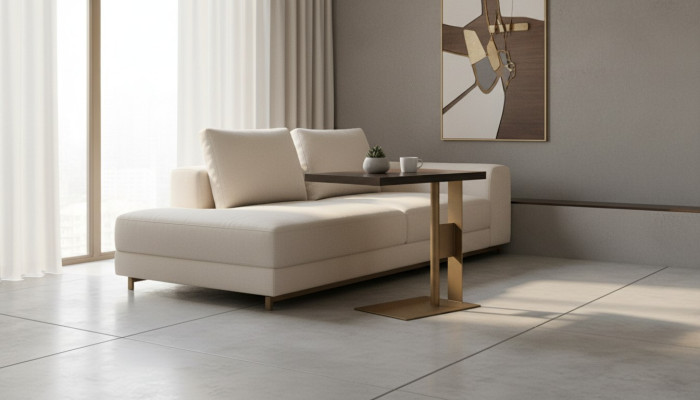 Stolik kawowy Stolik Kawowy Sofa Stolik Drewno Brązowy Nowoczesny Tabela