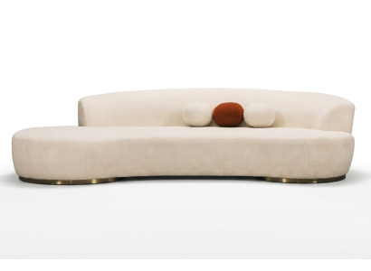 Sofa tapicerowana kanapa trzyosobowa sofa 3 miejsce siedzące sofa materiałowa nowoczesna Biały
