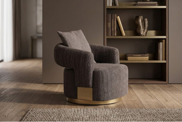 Fotel jednoosobowy miejsce siedzące Szare Drewno salon TVFotel RelaxFotel