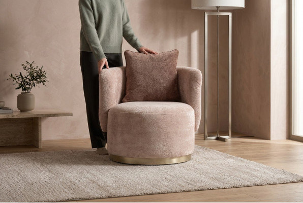 Fotel RelaxFotel Modern Beige Podkładka Materiał miejsce siedzące Konstrukcja jednomiejscowa