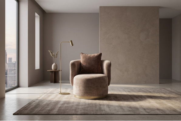 Fotel RelaxFotel Modern Beige Podkładka Materiał miejsce siedzące Konstrukcja jednomiejscowa