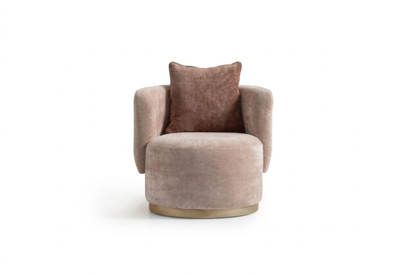 Fotel RelaxFotel Modern Beige Podkładka Materiał miejsce siedzące Konstrukcja jednomiejscowa