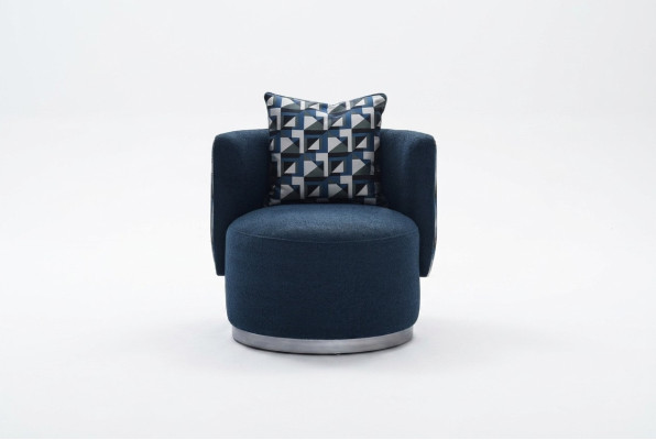RelaxFotel Fotel Modern Blue Podkładka Materiał miejsce siedzące Design Modern