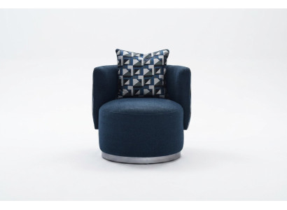 RelaxFotel Fotel Modern Blue Podkładka Materiał miejsce siedzące Design Modern