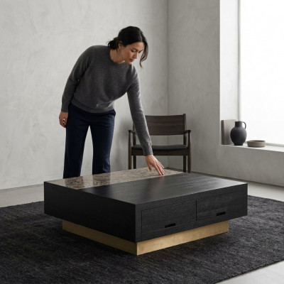 stolik kawowy Stolik stolik kawowy sofa stolik Czarny Tabela Metal