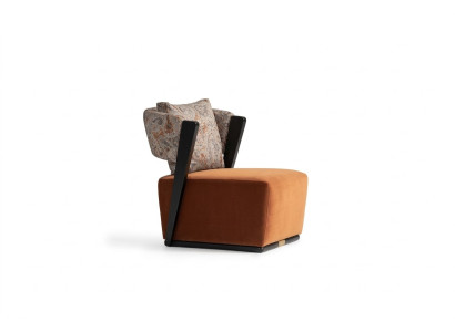 Fotel EarsFotel CocktailFotel RelaxFotel Orange Material Modern Siedziba