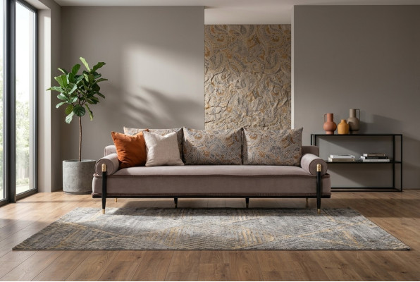 Sofa trzyosobowa 3 miejsce do siedzenia sofa materiałowa szara luksusowa sofa tapicerowana materiałowa