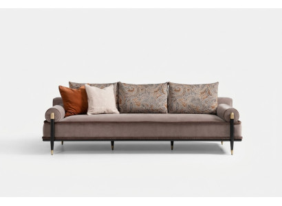 Sofa trzyosobowa 3 miejsce do siedzenia sofa materiałowa szara luksusowa sofa tapicerowana materiałowa