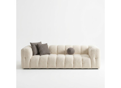 Kanapa luksusowa sofa trzyosobowa 3 miejsce do siedzenia sofa materiałowa sofa tapicerowana Materiał Biały