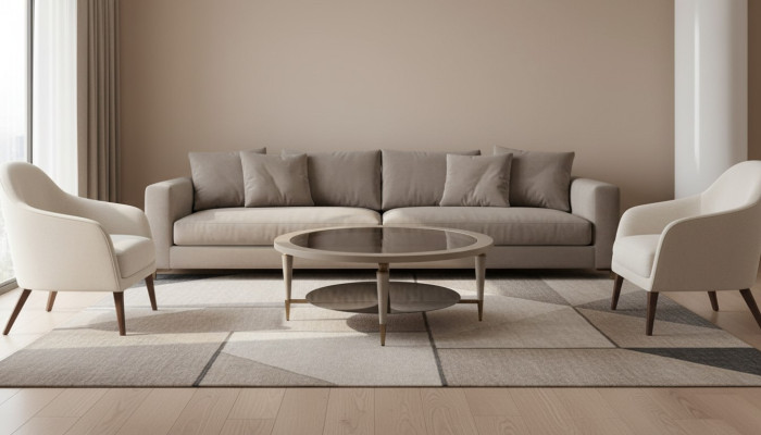 stolik kawowy Stolik kawowy sofa stolik Szkło salon beżowy