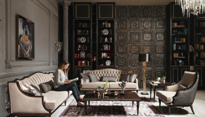 Zestaw sofowy czteromiejscowy fotel trzyosobowy szary stolik do kawy sofa materiałowa