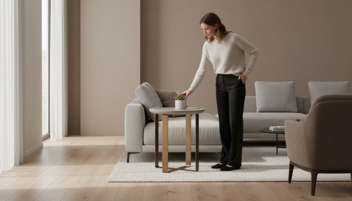 Stolik kawowy sofa stolik kawowy Stolik salon złoty metal