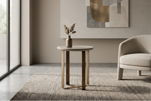 Stolik kawowy sofa stolik kawowy Stolik salon złoty metal