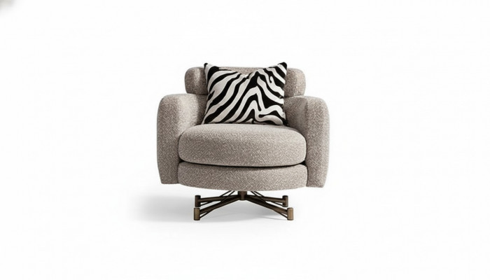 Fotel EarsFotel CocktailFotel ClubFotel Grey Material Podkładka miejsce siedzące