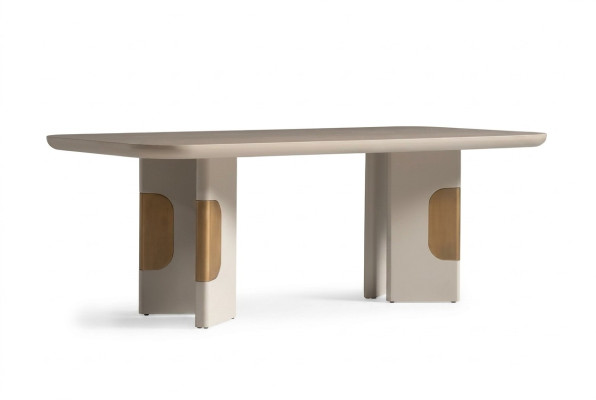 Nowoczesny Stół obiadowy Tabela Stół do jadalni Drewno Narożnik do jadalni Beżowy jadalnia Design
