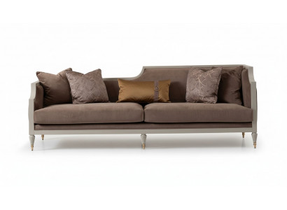 Sofa czteroosobowa 4 miejsce do siedzenia sofa materiałowa brązowa sofa tapicerowana sofy salonowe