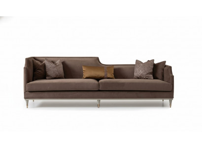 Sofa materiałowa sofa czteroosobowa 4 miejsce do siedzenia brązowe sofy salon sofa tapicerowana