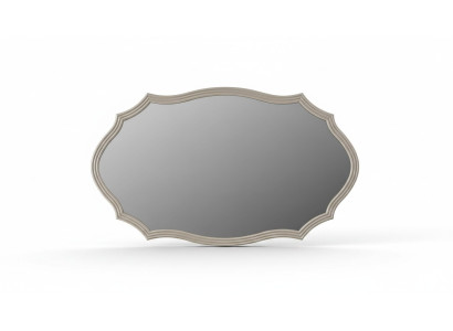 lustro ścienne Lustro Dekoracyjny Luksusowy Design Salon Beżowy 150x90 Drewno