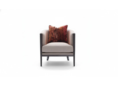 Fotel EarsFotel Material Szare miejsce siedzące CocktailFotel RelaxFotel Design