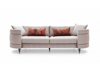 Sofa materiałowa sofa czteroosobowa 4 miejsce do siedzenia tapicerowana sofa szara nowoczesny design