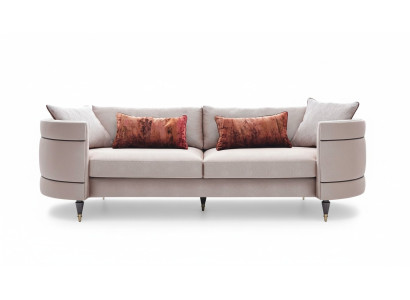 Sofa materiałowa sofa czteroosobowa 4 miejsce do siedzenia tapicerowana sofa szara nowoczesny design