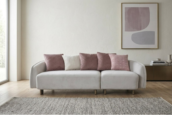 Nowoczesna sofa trzyosobowa 3 miejsce do siedzenia sofa materiałowa sofa tapicerowana Białe sofy Nowość