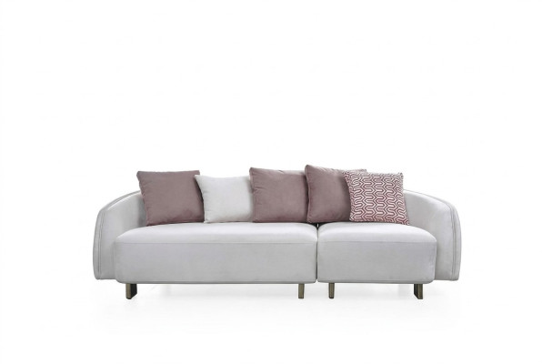 Nowoczesna sofa trzyosobowa 3 miejsce do siedzenia sofa materiałowa sofa tapicerowana Białe sofy Nowość