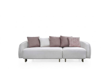 Nowoczesna sofa trzyosobowa 3 miejsce do siedzenia sofa materiałowa sofa tapicerowana Białe sofy Nowość