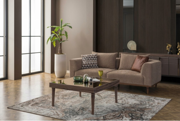 Sofa trzyosobowa 3 miejsce siedzące sofa materiałowa sofa tapicerowana szara nowoczesny materiał nowy